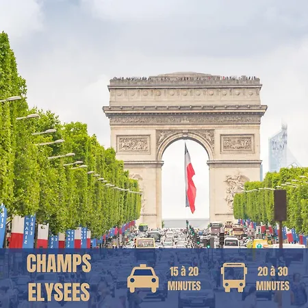 בית אירוח Lit Double Et Salon Avec Canape-lit A 10 Minutes Des Champs Elysees *